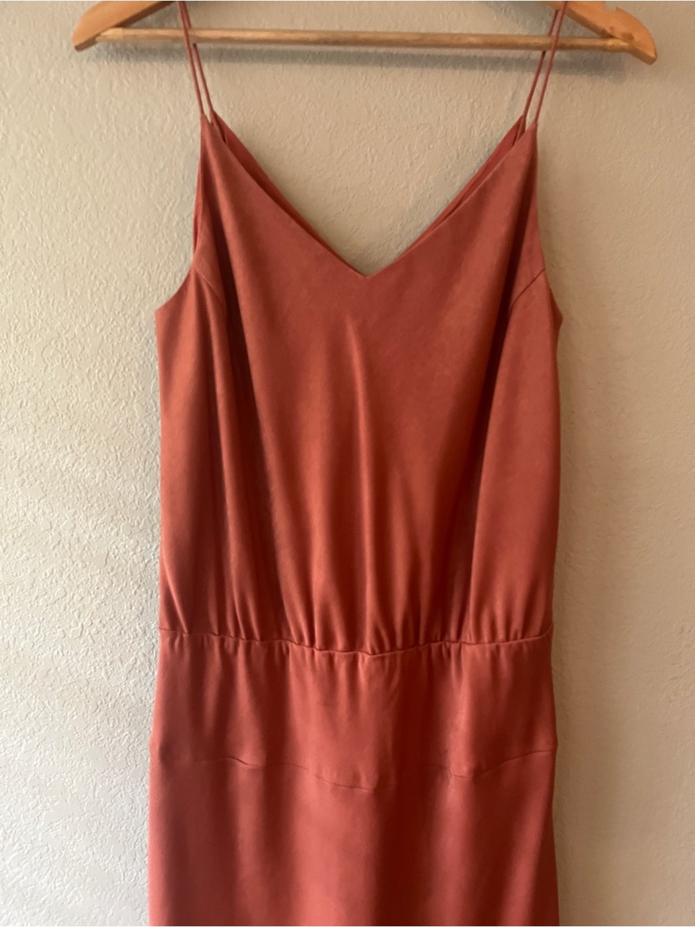 Banana Republic Satin Slip Midi Dress in Terracotta Size 10 - Picture 3 of 8